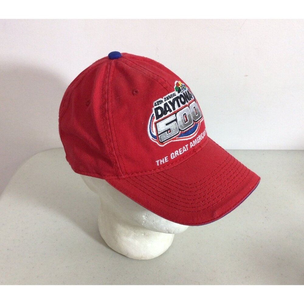 Daytona 500 Red Cap Hat 2006 Nascar Adjustable Daytona 500 Red Cap Hat 2006 Nascar Adjustable